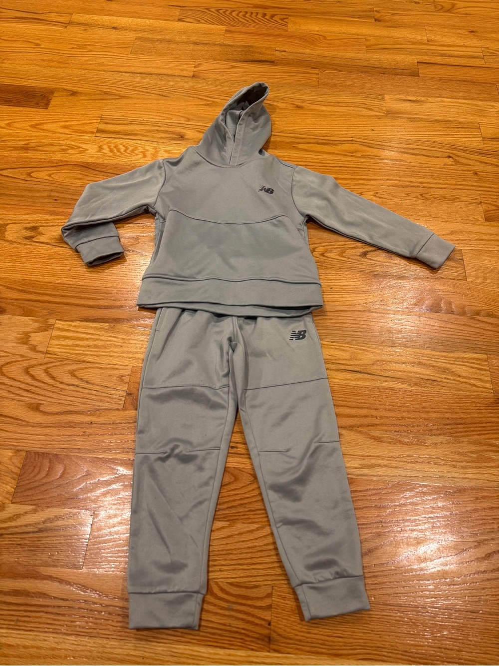 New Balance Kids' Gray Hoodie & Joggers Set - Light Gray